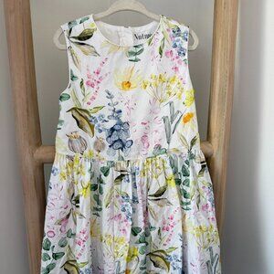 Girls Floral Easter Dress, Size 4-5